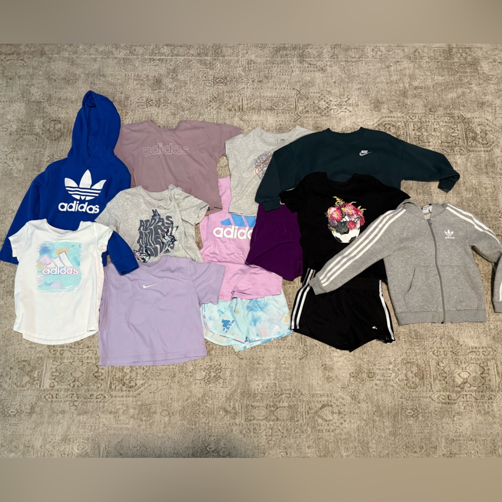 Adidas and Nike girls bundle Colorful Sweatshirts & Hoodies Collection